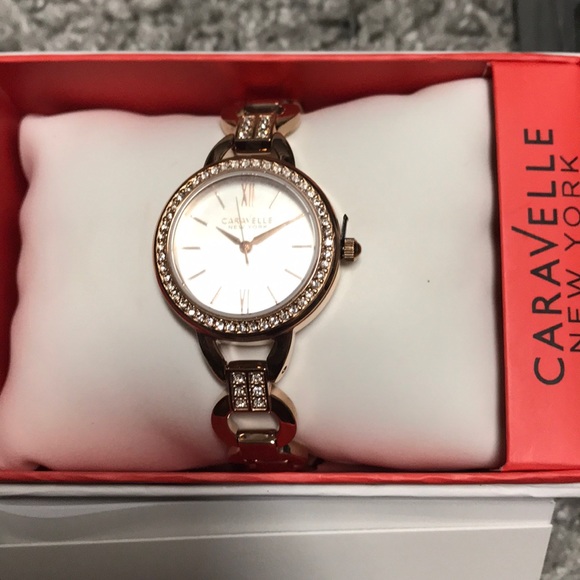 Caravelle New York Bulova Rose Gold Designer Watch main image 6